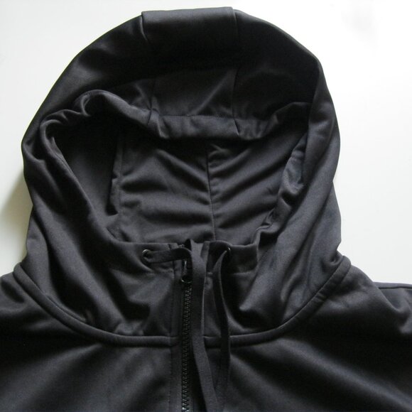 Mondetta Men's Stretch stand up collar Full Zip Hoodie Jacket  black L (0682) - Picture 4 of 11